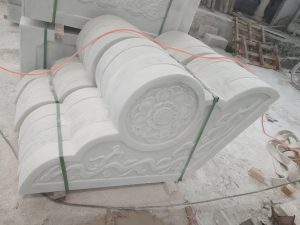 汉白玉升旗台抱鼓