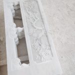 汉白玉栏杆梅花图案