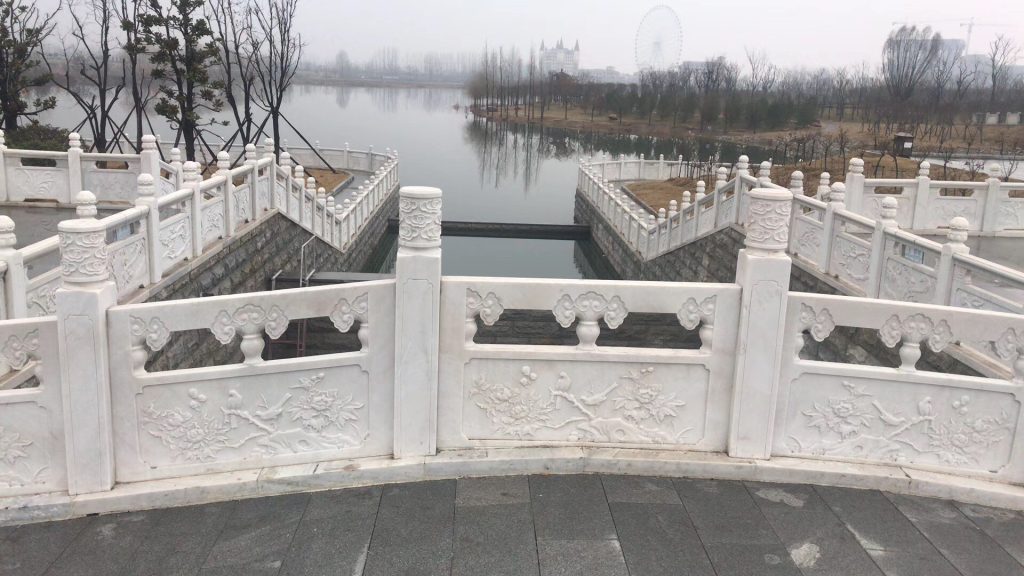 汉白玉河边景观栏杆